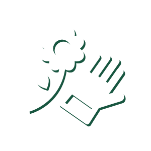flower mulching icon